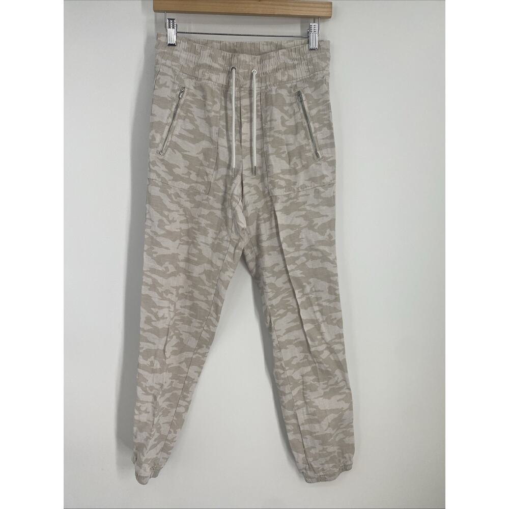 Athleta Cabo Tide Linen Joggers Women’s 2 Casual Athleisure Beach Outdoor 790